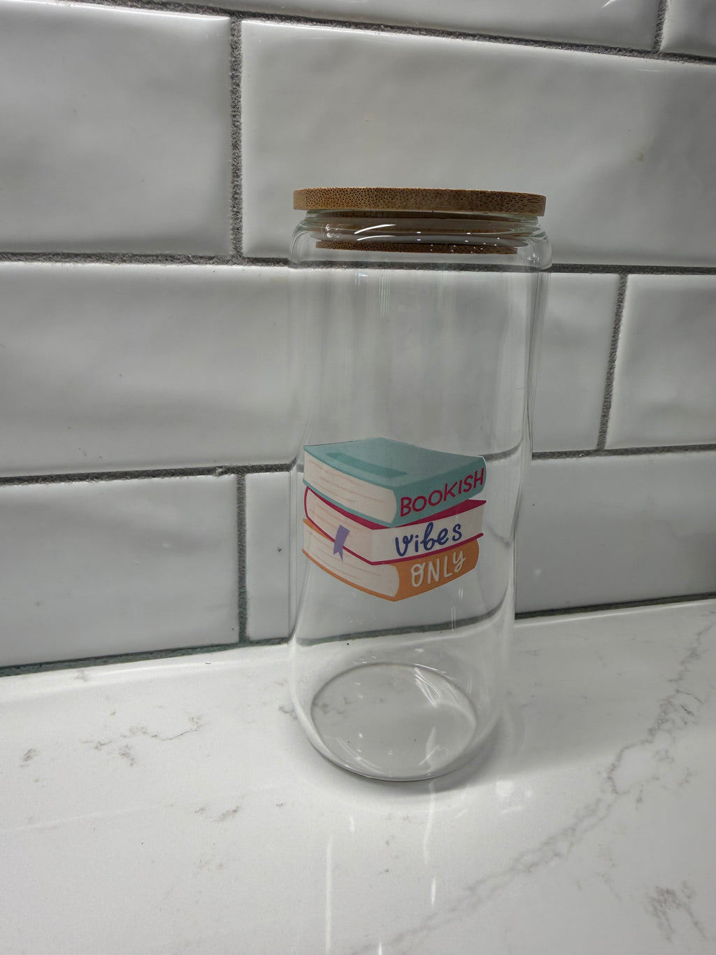 Bookish Glass Cups