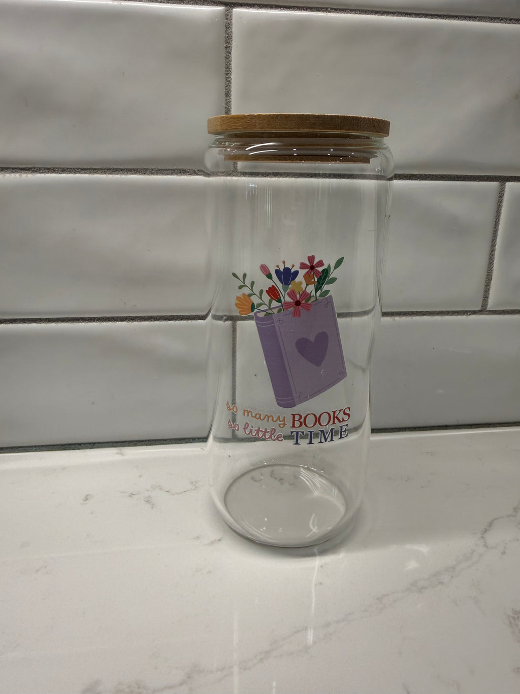 Bookish Glass Cups