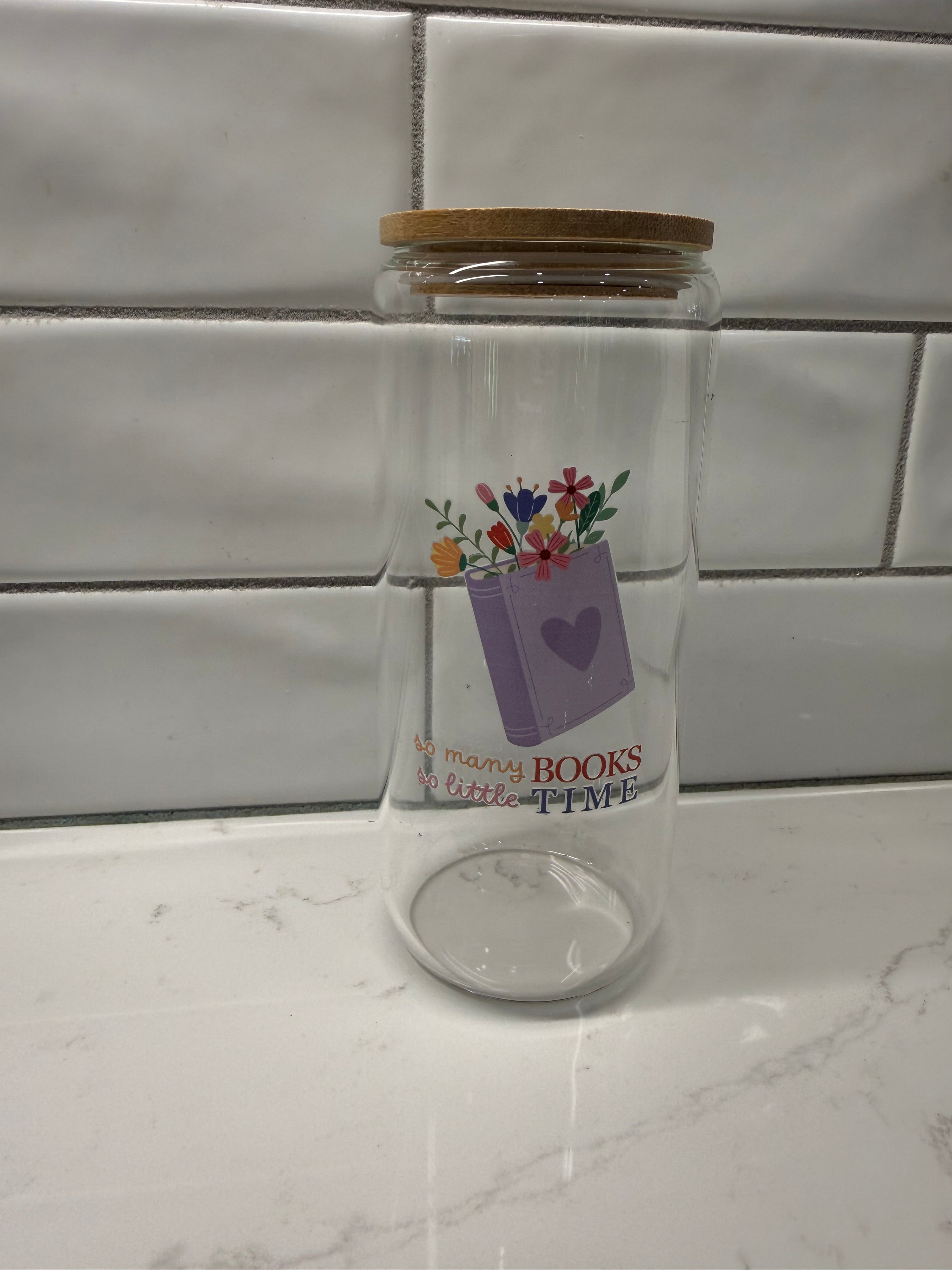 Bookish Glass Cups